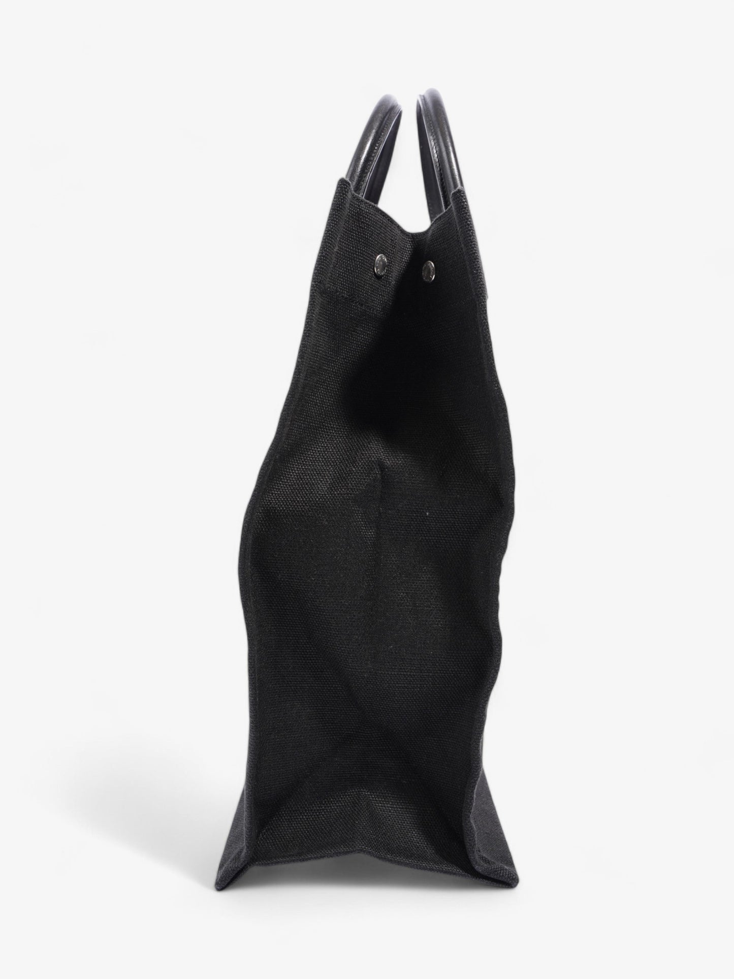 Saint Laurent Canvas Black Tote Bag Canvas