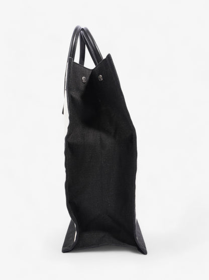 Saint Laurent Canvas Black Tote Bag Canvas