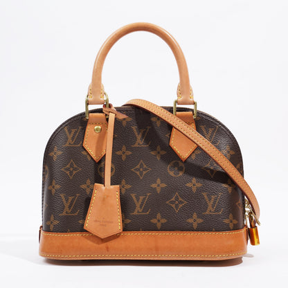 Louis Vuitton Alma BB Monogram Shoulder Bag Monogram Coated Canvas BB
