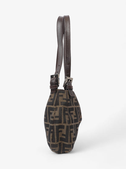 Fendi Mamma Baguette Canvas Brown Shoulder Bag