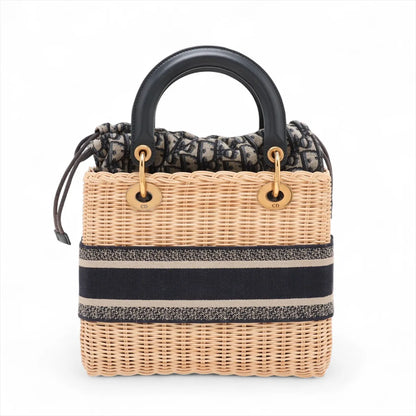 Dior Lady Dior Oblique Blue Handbag