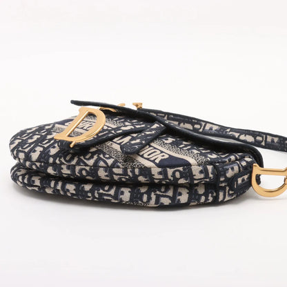 Dior Saddle Oblique Blue Crossbody