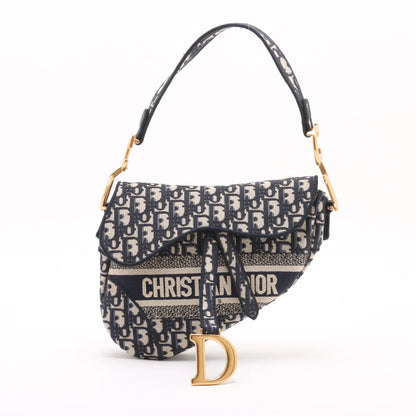 Dior Saddle Oblique Blue Crossbody