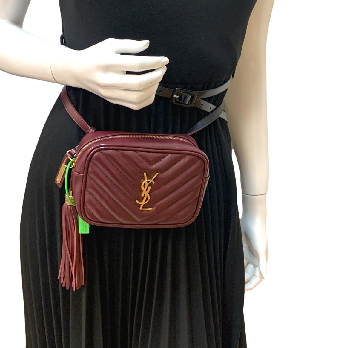 Saint Laurent Lou Leather Red Crossbody Style 5