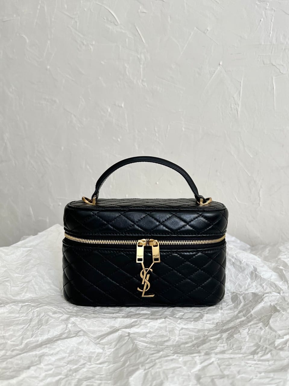 Saint Laurent Leather Gold Shoulder Bag