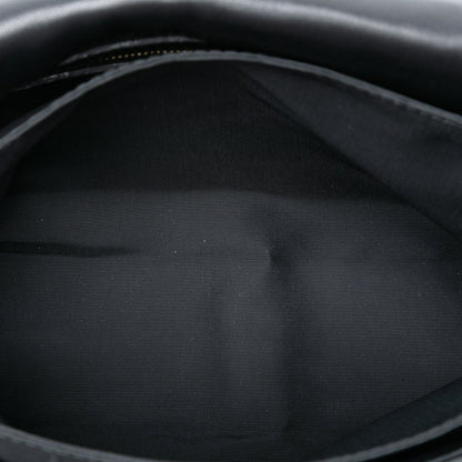 Black Dior Medium Lambskin Cannage Gaufre Delices Flap Shoulder Bag