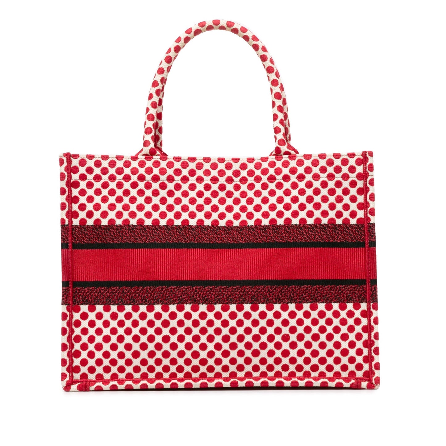 Dior Book Tote Canvas Red Tote Bag