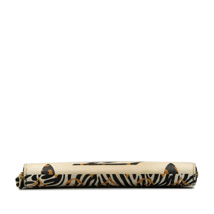 Brown Louis Vuitton Monogram Giant Jungle Zippy Wallet