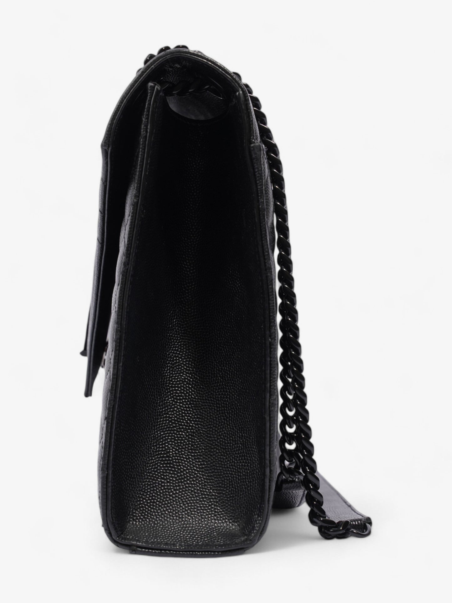 Saint Laurent Envelope Leather Black Shoulder Bag Style 27