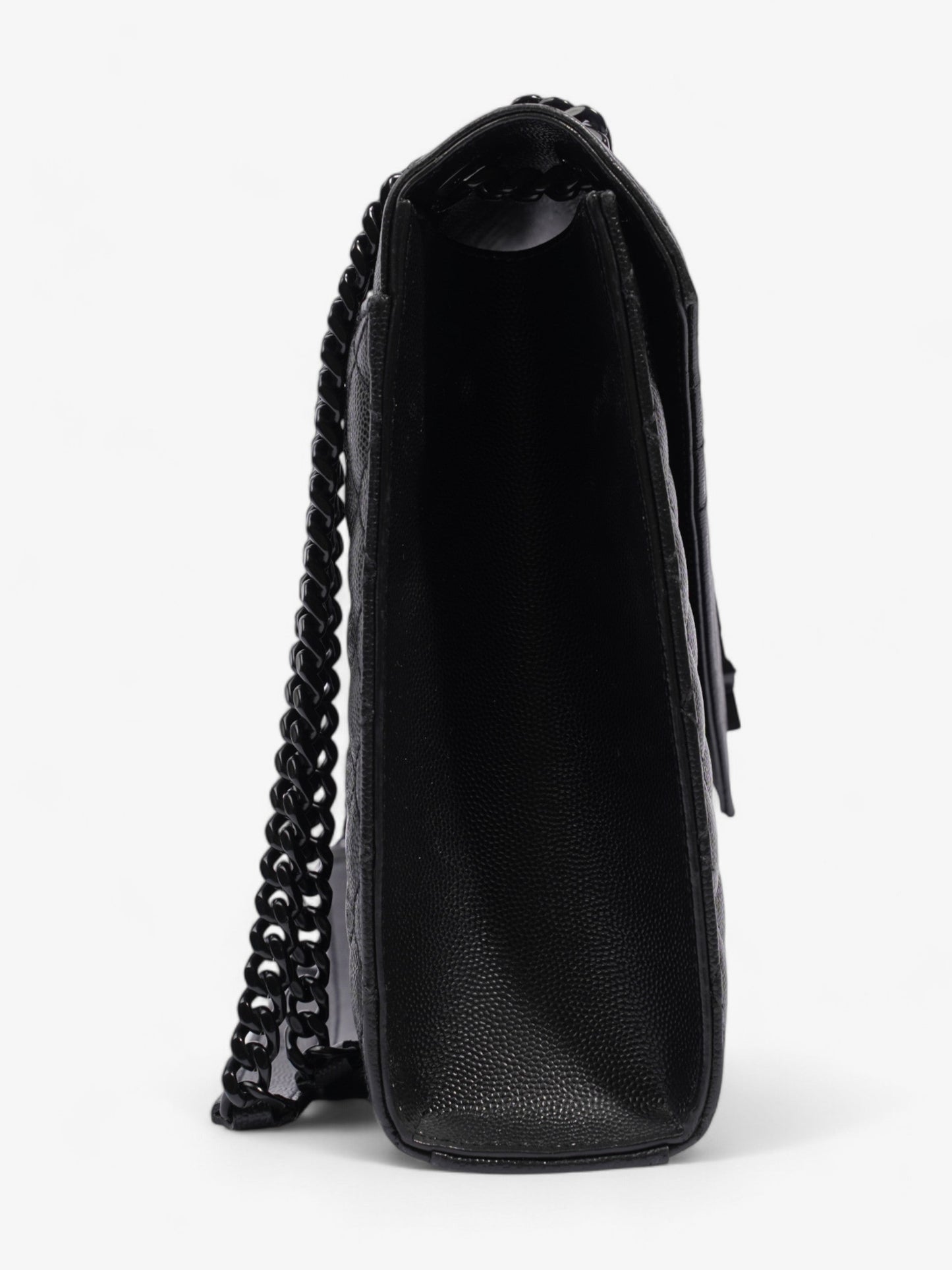 Saint Laurent Envelope Leather Black Shoulder Bag Style 27