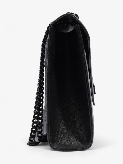Saint Laurent Envelope Leather Black Shoulder Bag Style 27