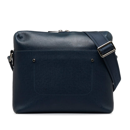 Blue Louis Vuitton Taiga Grigori PM Crossbody Bag