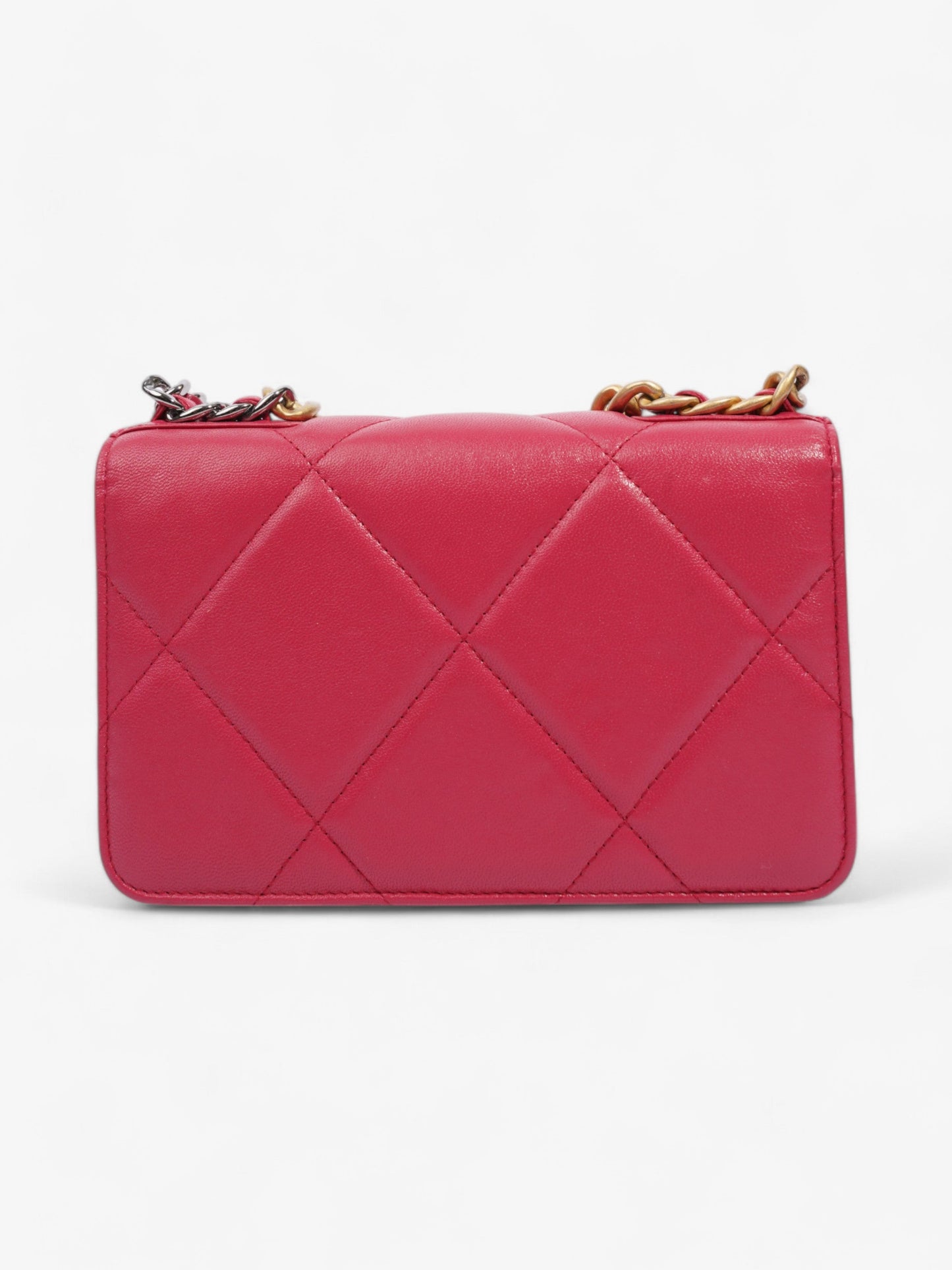 Chanel 19 Wallet On Chain Pink Lambskin Leather