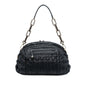 Black Dior Lambskin Cannage Gaufre Delices Shoulder Bag