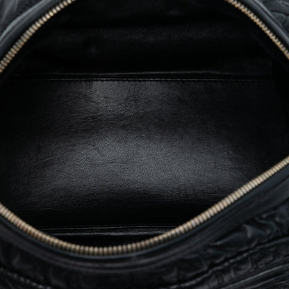 Black Dior Lambskin Cannage Gaufre Delices Shoulder Bag