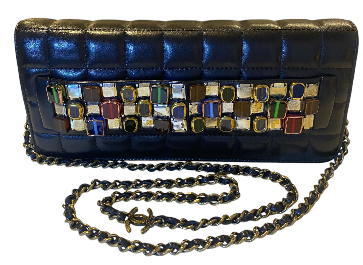Chanel Luxury Lambskin Black Clutch Style 2