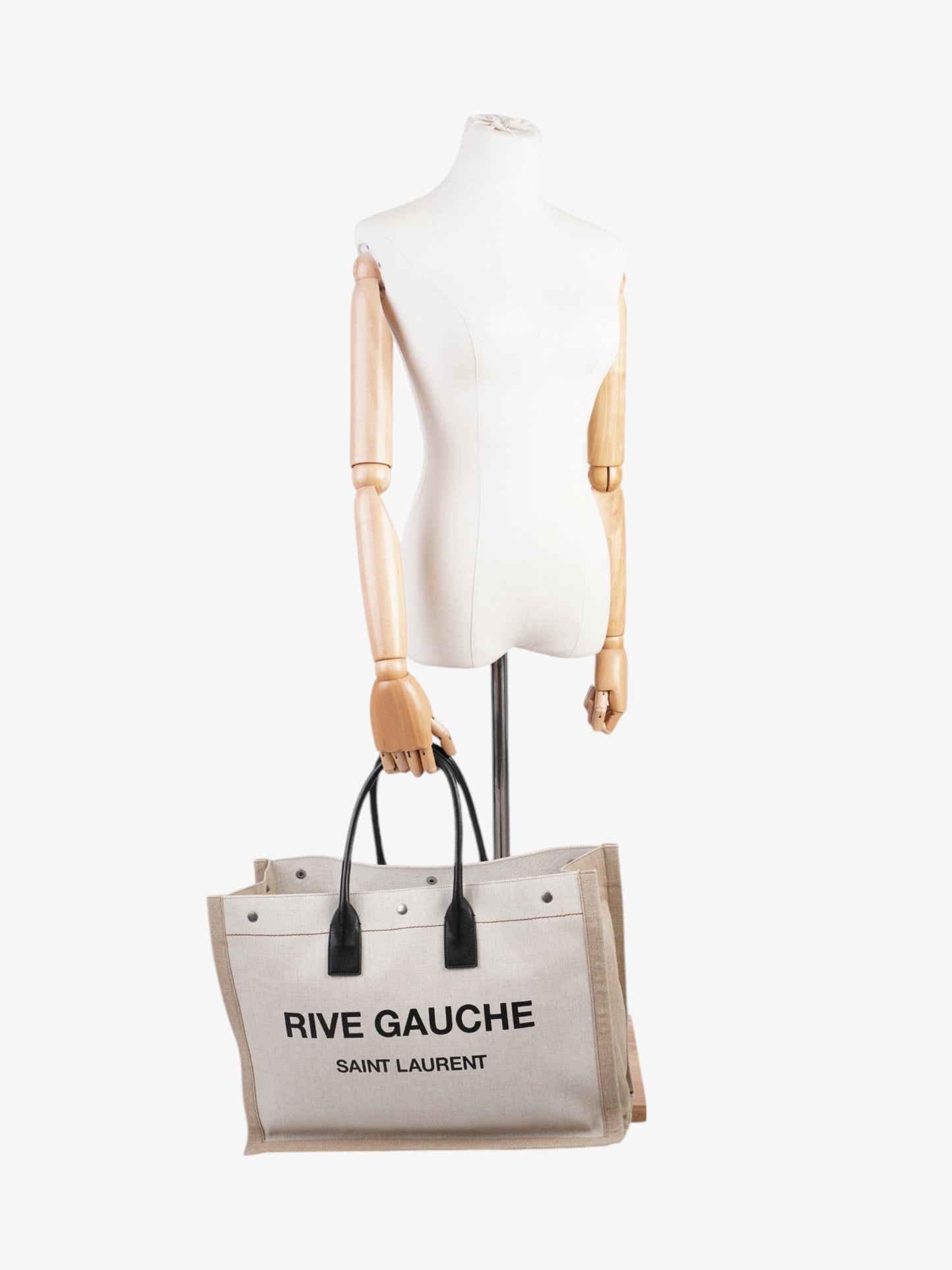 Saint Laurent Canvas Black Tote Bag Style 2