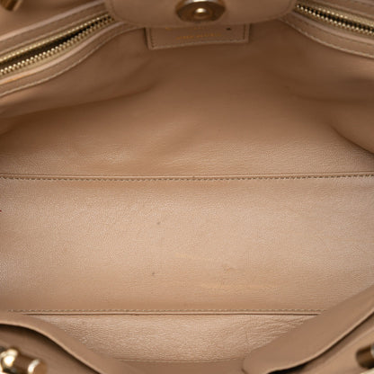 Tan Dior Lambskin Cannage Granville Chain Tote