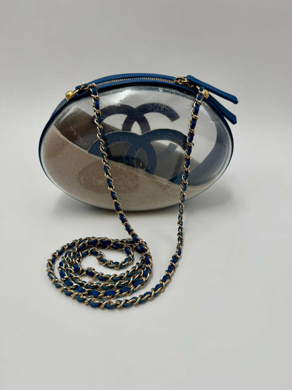 Chanel Limited Edition Pvc Sand Sphere Clutch Bag