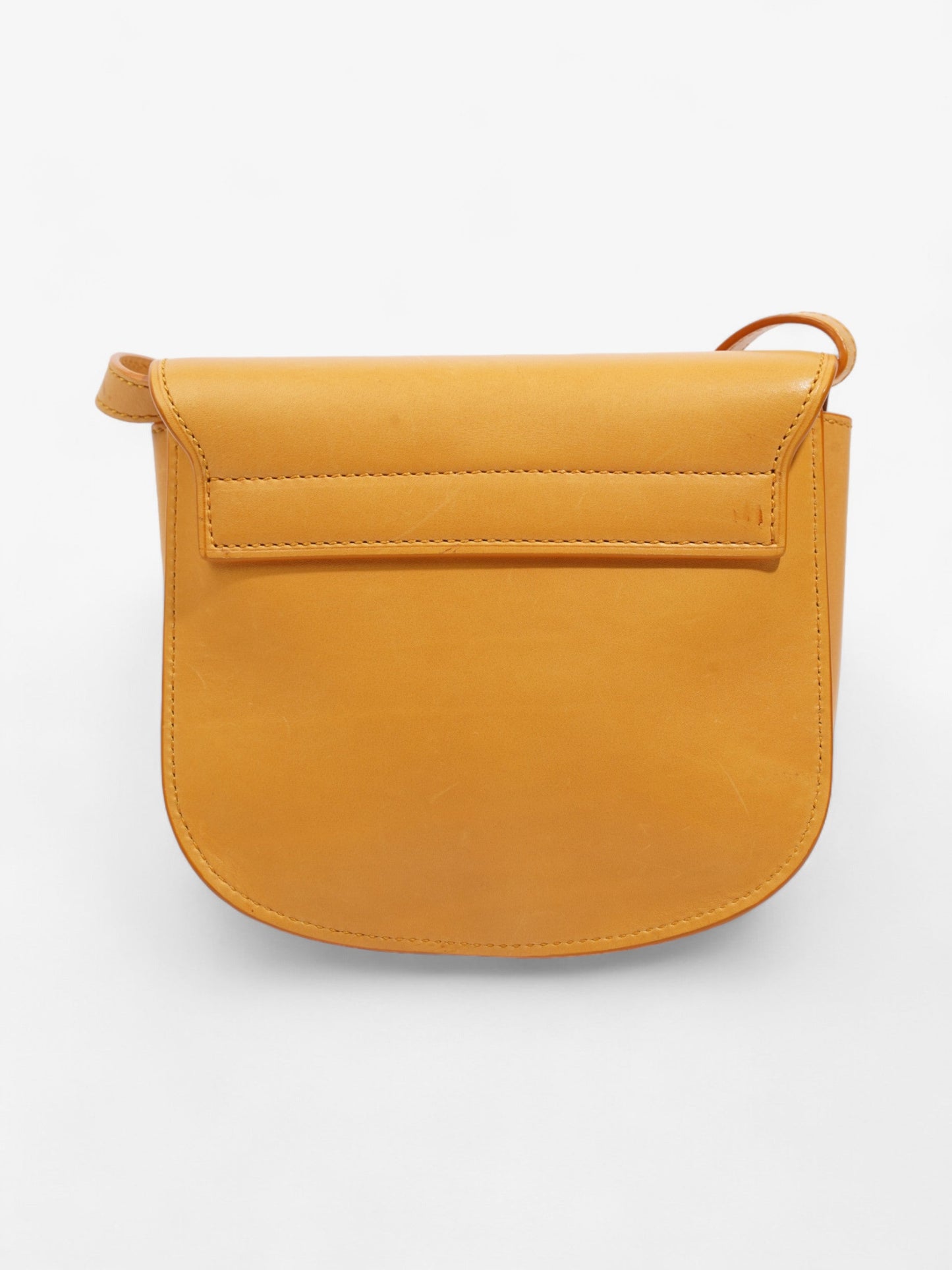 Saint Laurent Kaia Satchel Mustard Yellow Leather Small