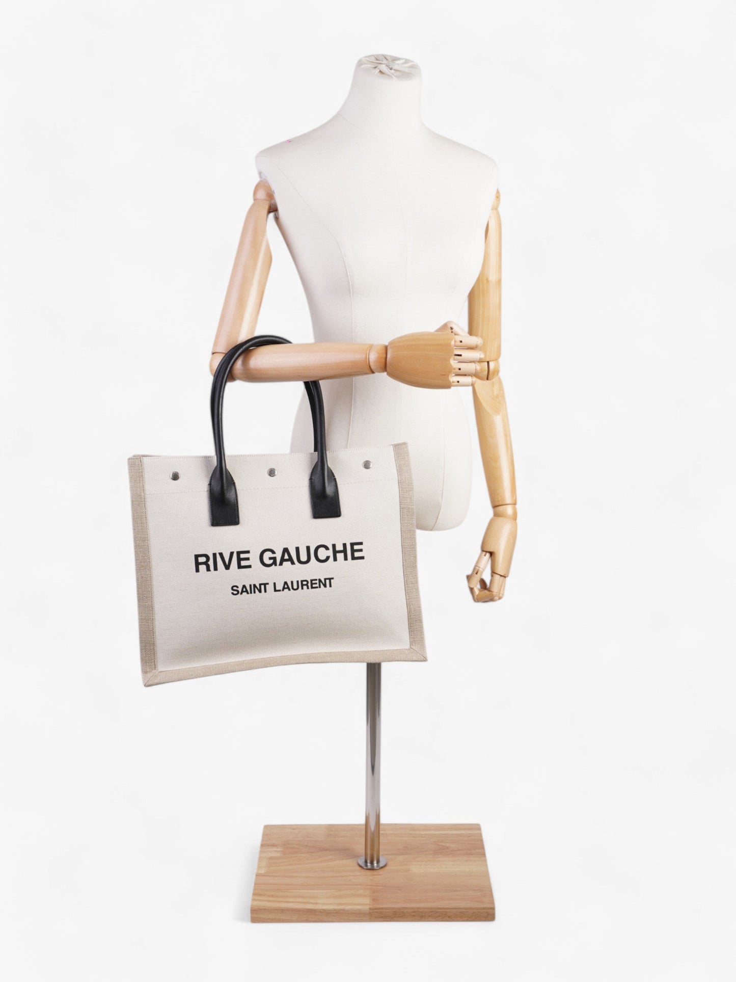 Saint Laurent Canvas Black Tote Bag Style 4