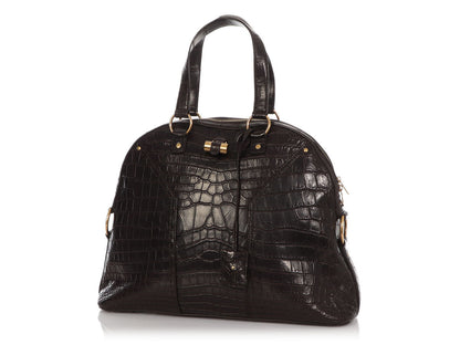 Saint Laurent Brown Alligator M