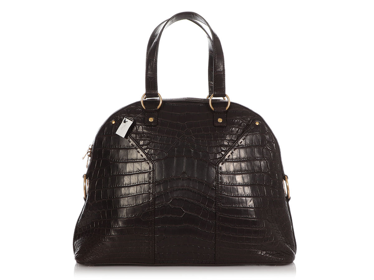 Saint Laurent Brown Alligator M