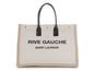 Saint Laurent Large Beige Canvas Rive Gauche Tote