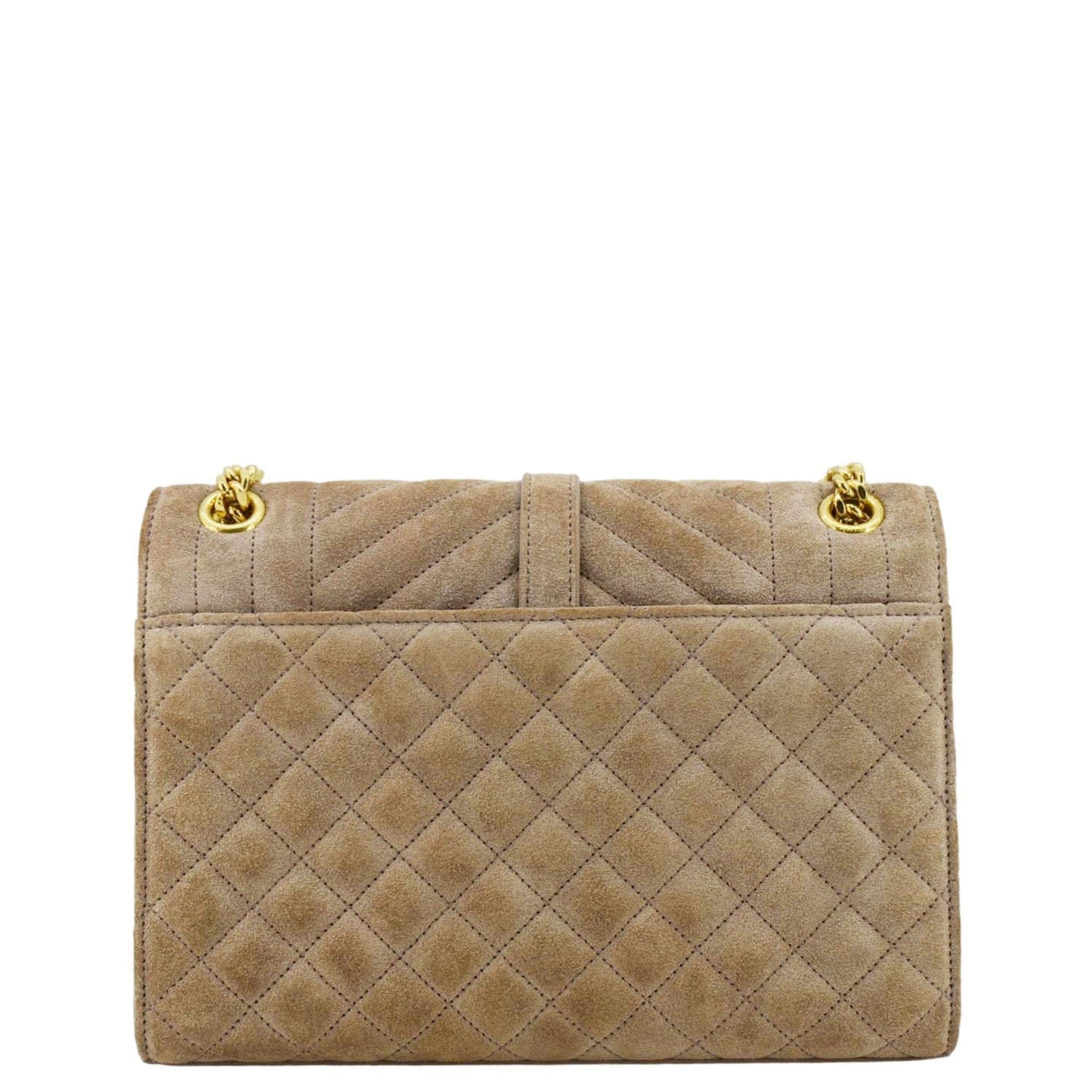 Saint Laurent Envelope Suede Beige Crossbody Style 2