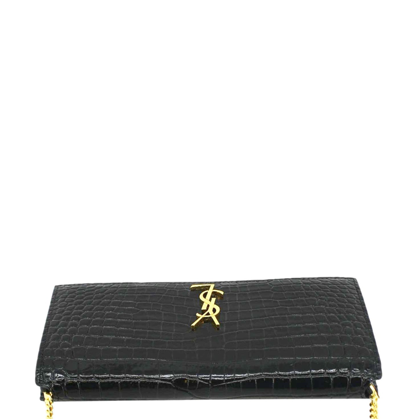 Saint Laurent Monogram Leather Black Handbag Leather