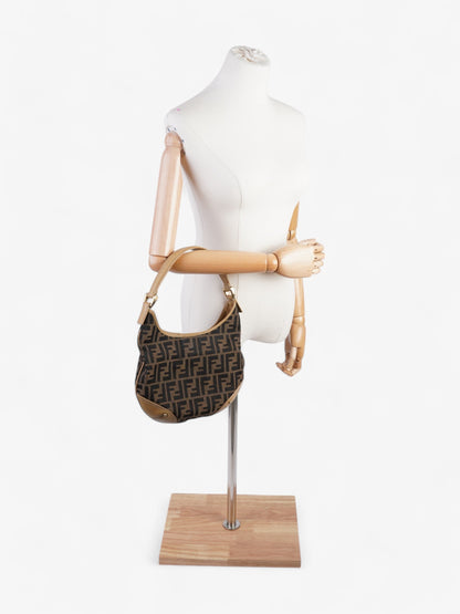 Fendi Canvas Brown Shoulder Bag Style 5