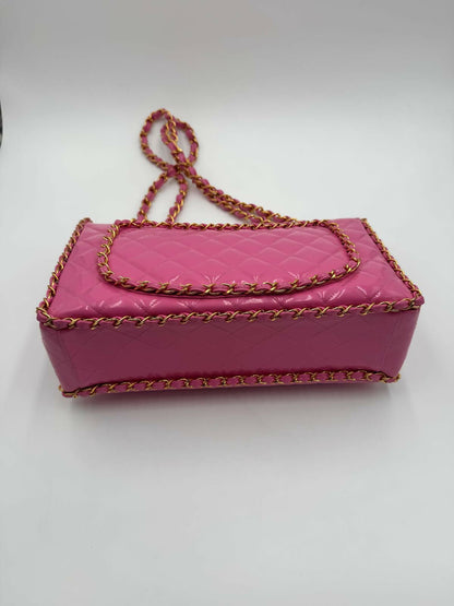 Chanel 1995 Barbie Pink Chainlink Maxi Flap Bag