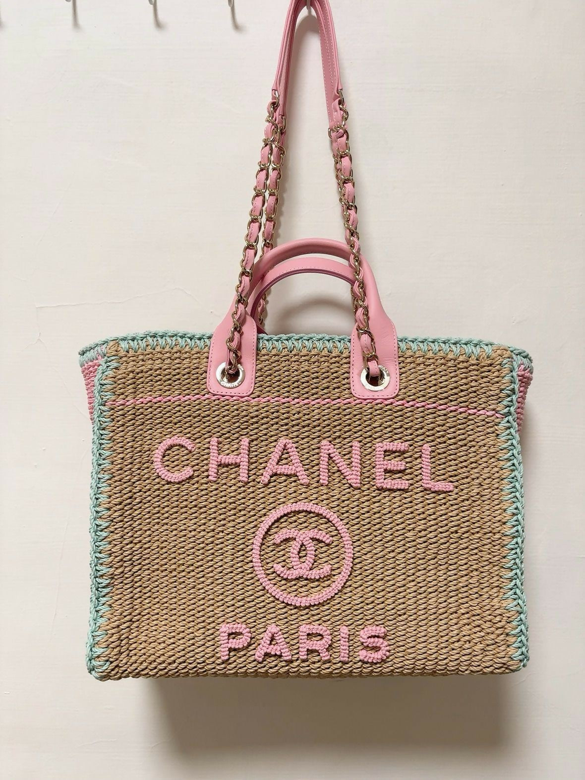 Chanel Spring Summer 2024 Large Shopping Bag In Crochet