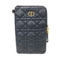 Christian Dior Shoulder Bag leather black Multifunction Canage Women