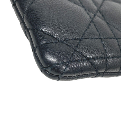 Christian Dior Shoulder Bag leather black Multifunction Canage Women