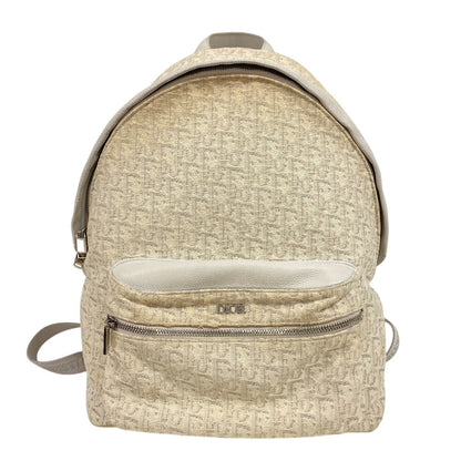 Christian Dior Backpack canvas beige Backpack Trotter Rider Oblique Women