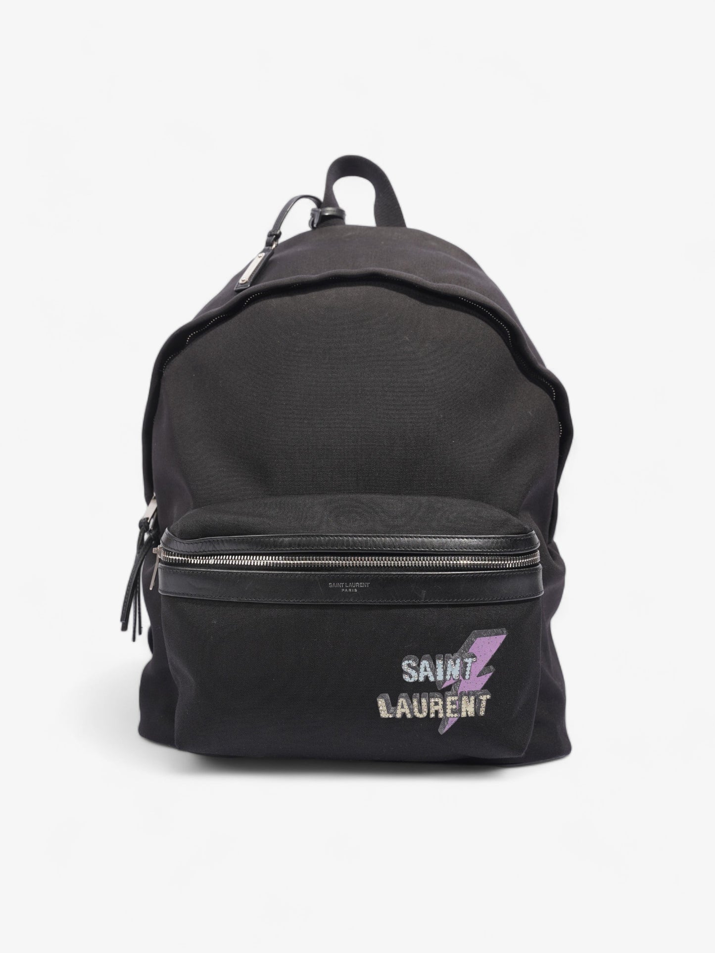 Saint Laurent Print City Black Canvas