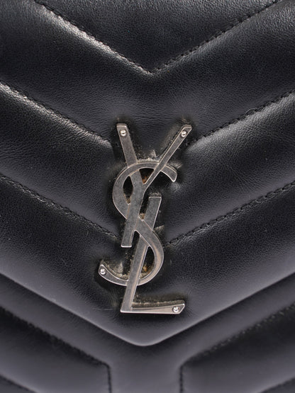 Saint Laurent Lou Leather Black Handbag Style 6