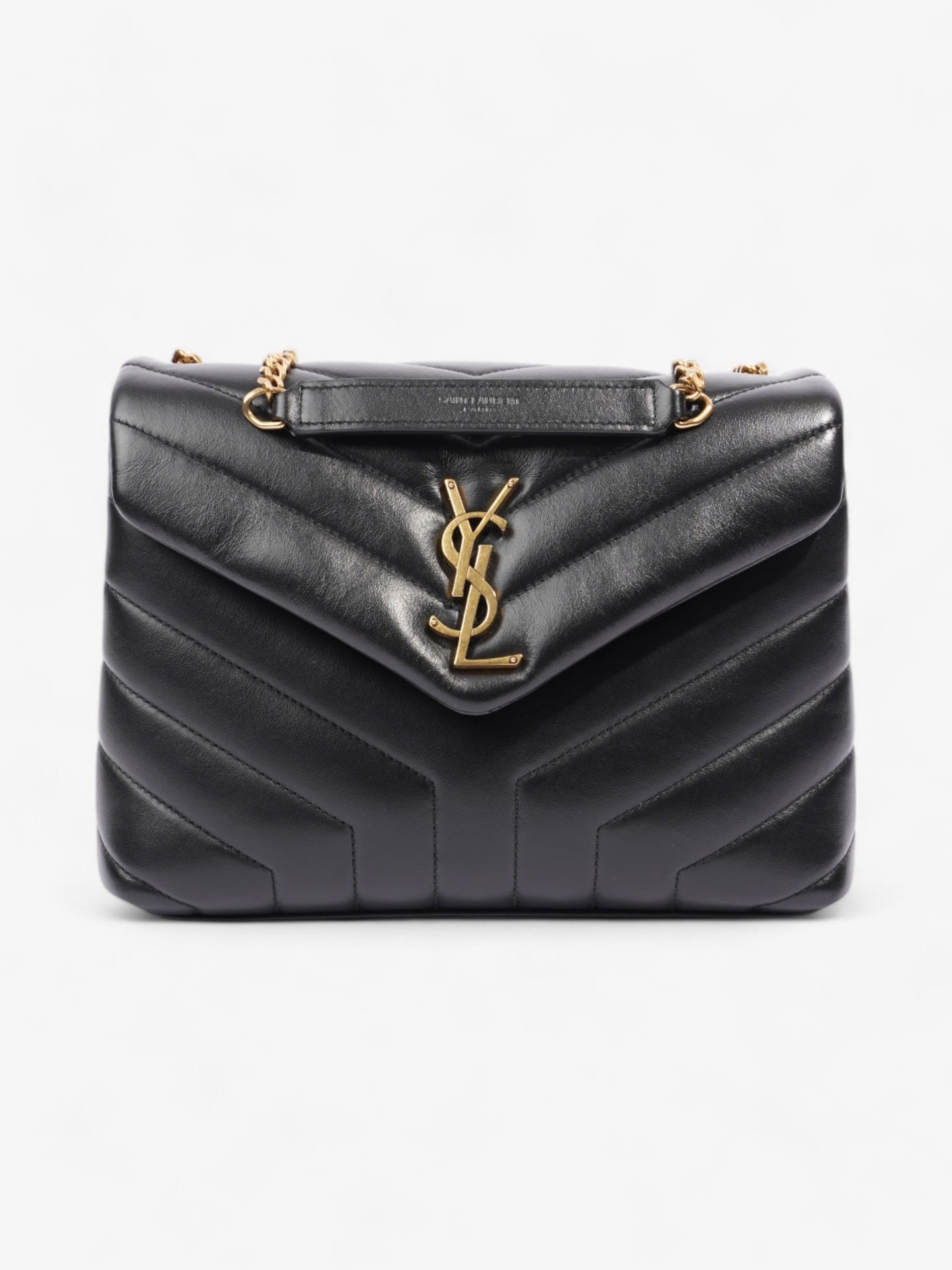 Saint Laurent Lou Leather Black Handbag Style 2