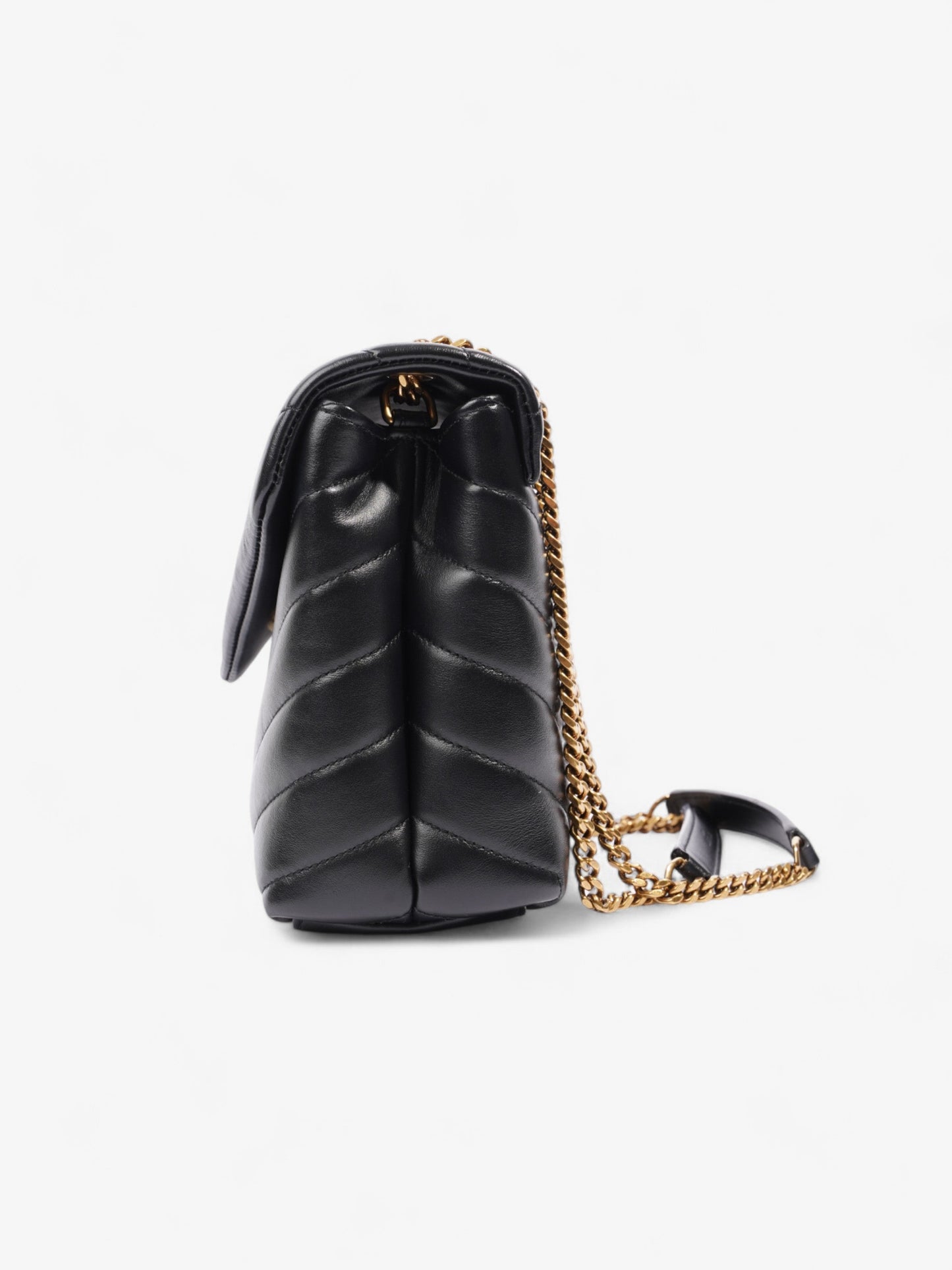 Saint Laurent Lou Leather Black Handbag Style 2