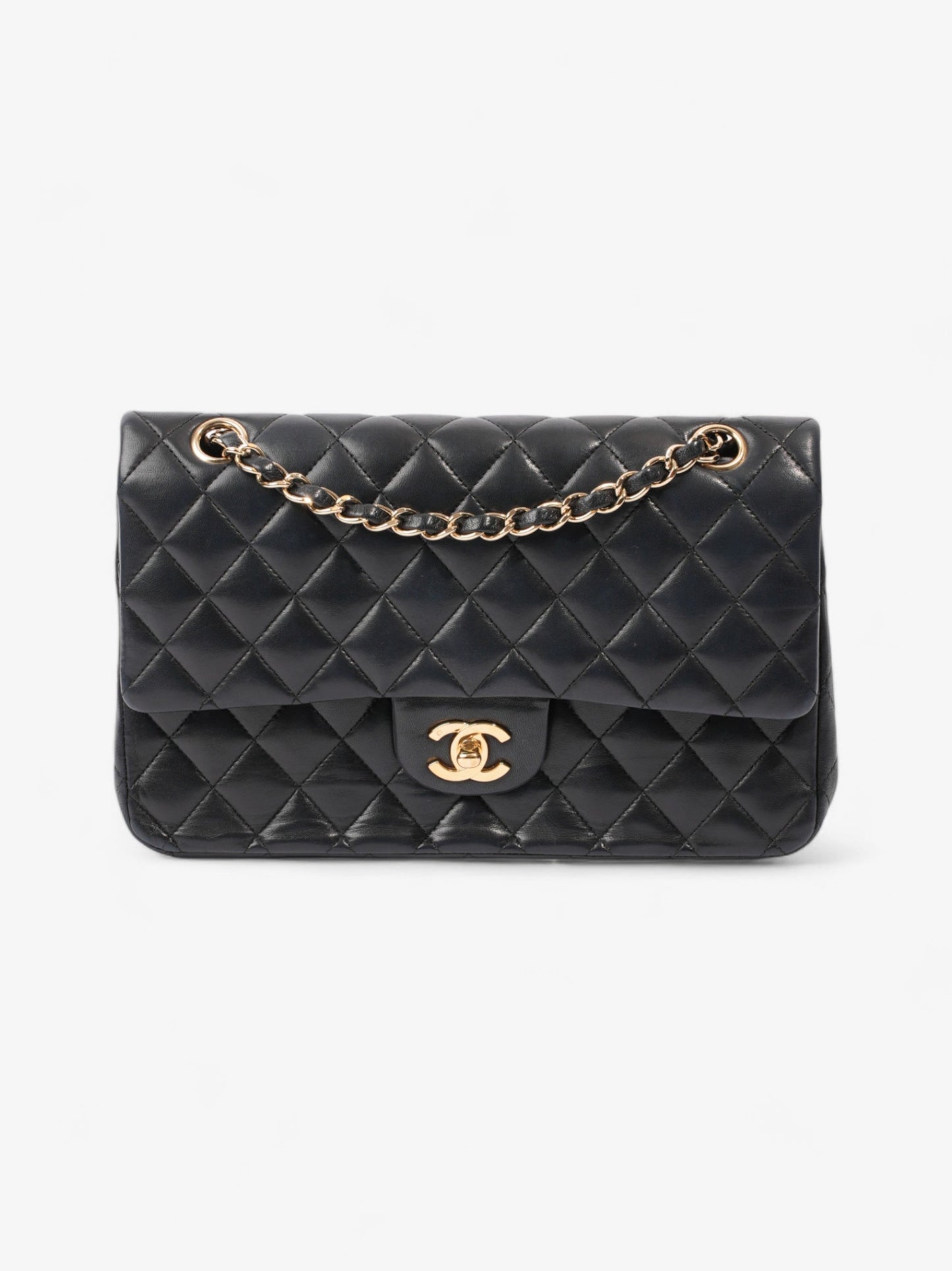Chanel Lambskin Black Shoulder Bag Style 17