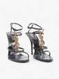Saint Laurent Cassandra 110 120Mm Black Leather Eu 40 5 Uk 7 5