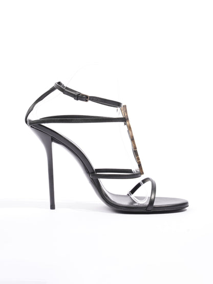 Saint Laurent Cassandra 110 120Mm Black Leather Eu 40 5 Uk 7 5