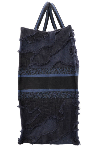 Christian Dior Medium Book Tote Navy Camouflage
