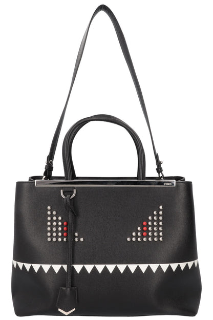 FENDI Medium Monster 2Jours Bag Black
