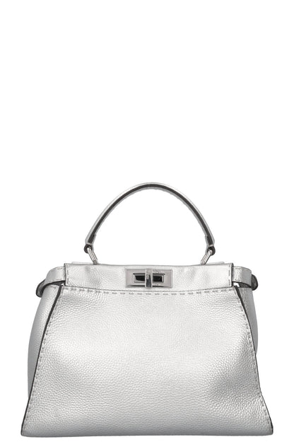 FENDI Peekaboo Medium Silver