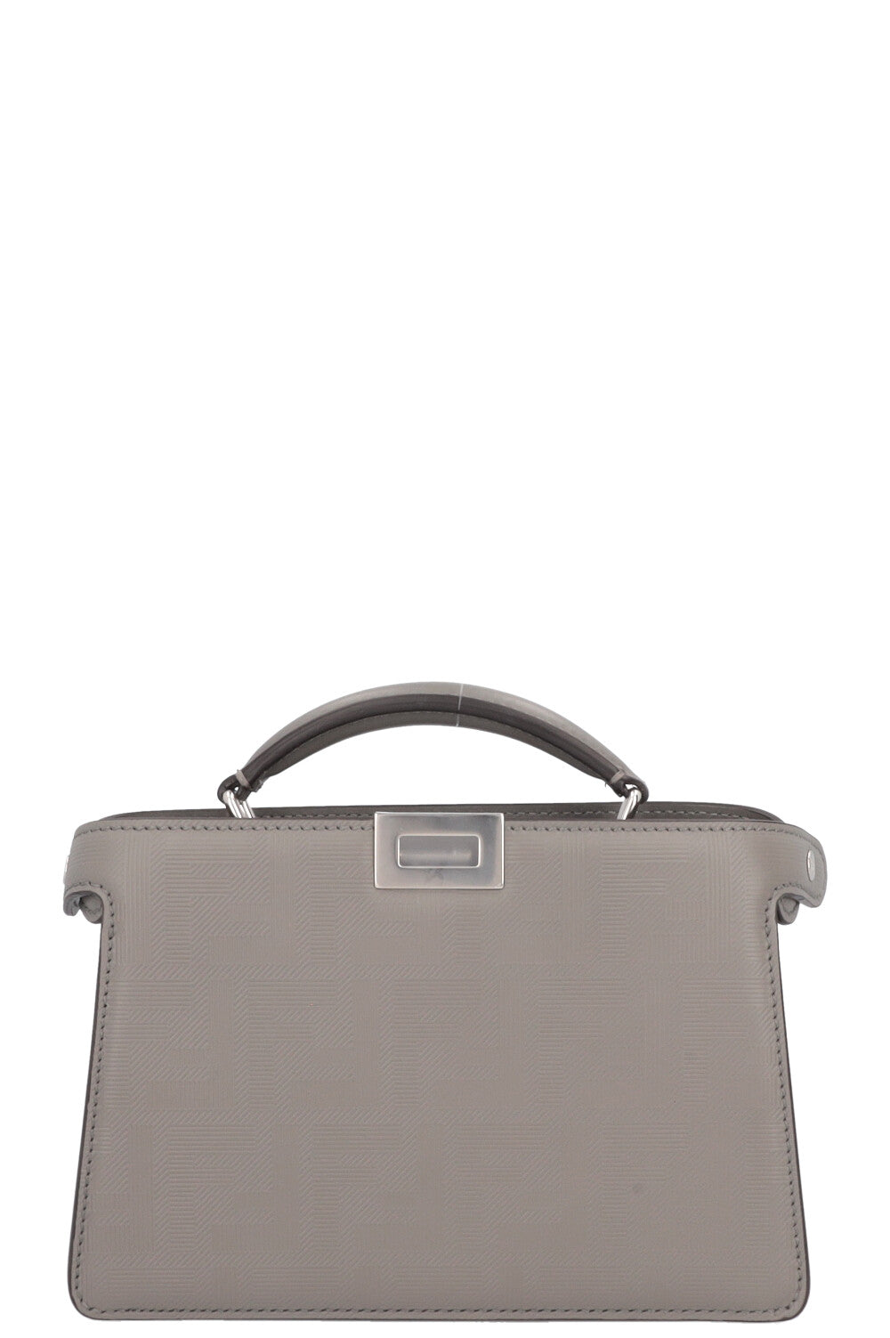 FENDI Peekaboo ISeeU X-Cross Bag Leather Grey
