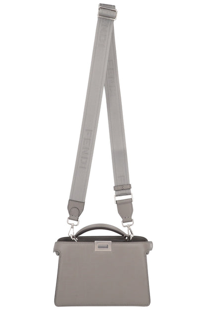 FENDI Peekaboo ISeeU X-Cross Bag Leather Grey