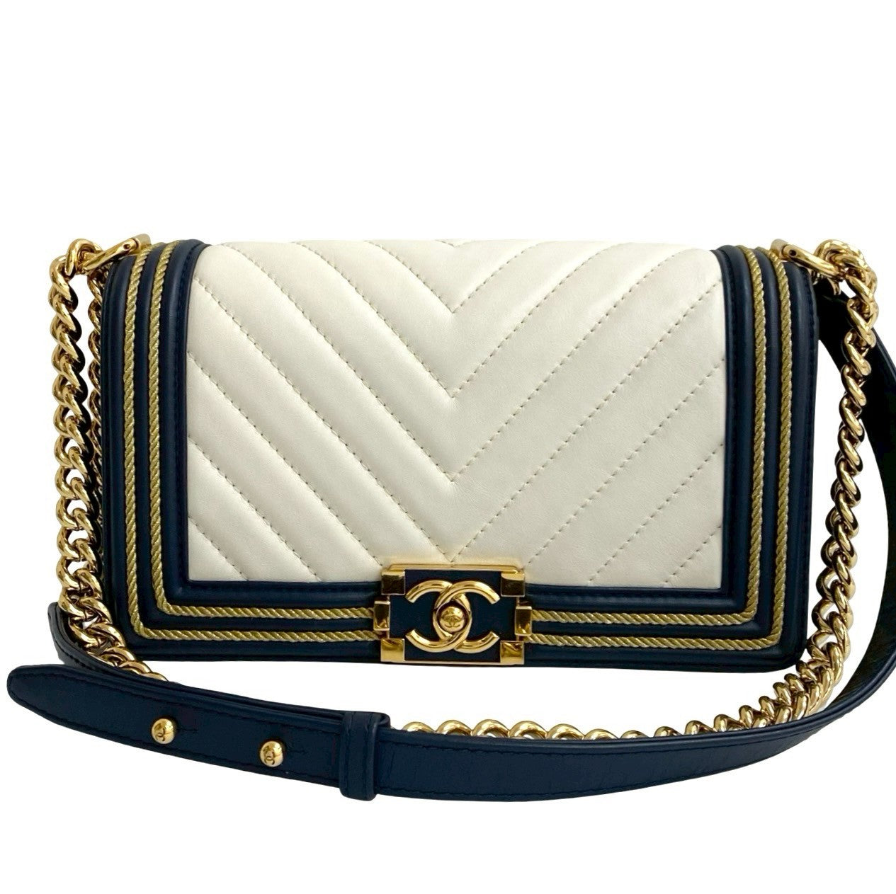 Chanel Boy Lambskin Shoulder Bag Style 10