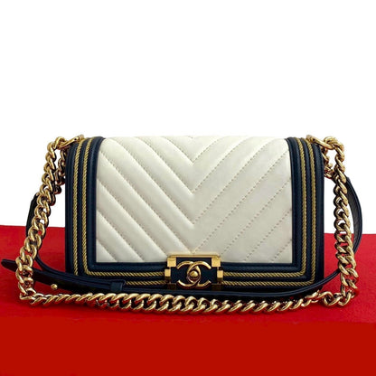 Chanel Boy Lambskin Shoulder Bag Style 10